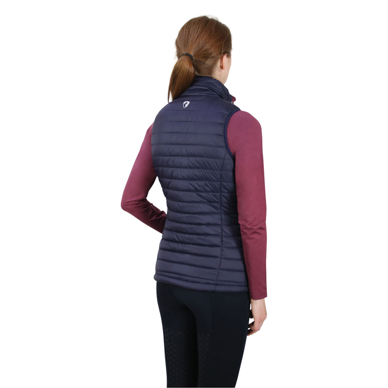 Hy Equestrian Synergy Padded Gilet - Navy/Fig-2