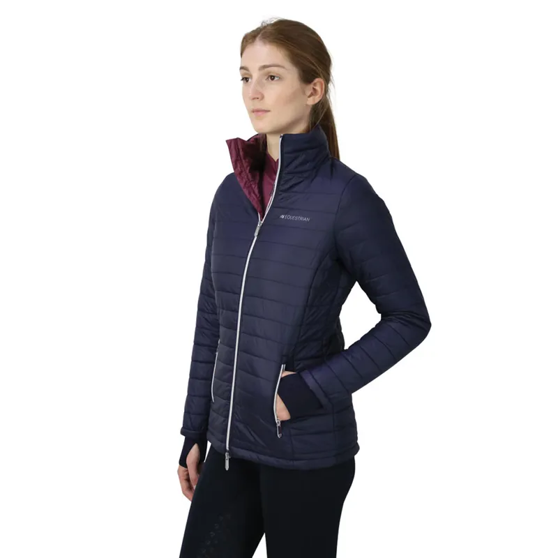 Hy Equestrian Synergy Padded Jacket - Navy/Fig