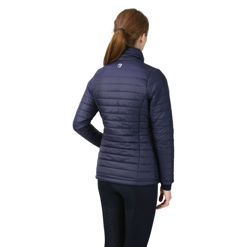 Hy Equestrian Synergy Padded Jacket - Navy/Fig-2