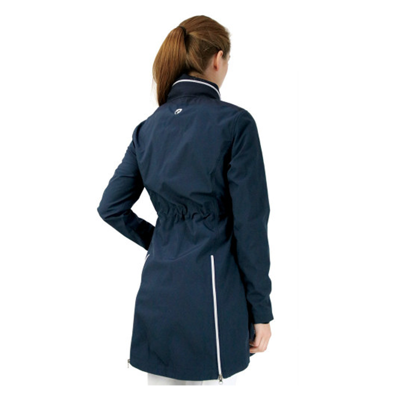 Hy Equestrian Synergy Long Rain Jacket - Navy-1