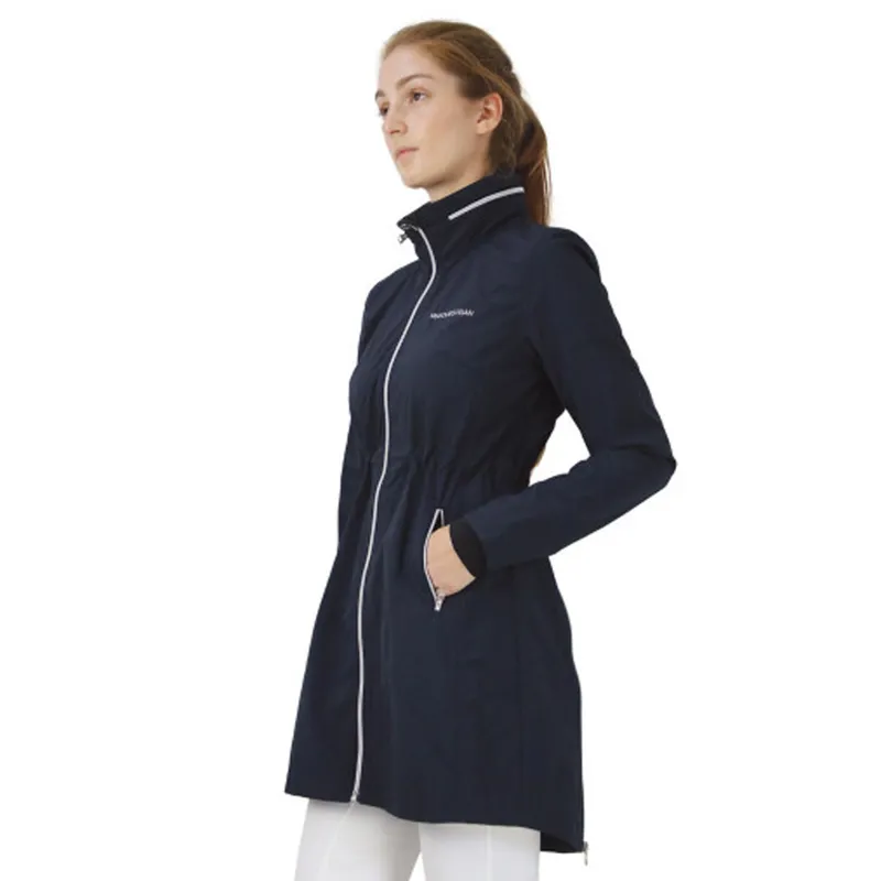 Hy Equestrian Synergy Long Rain Jacket - Navy