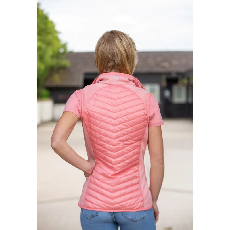 Hy Equestrian Synergy Sync Lightweight Padded Gilet - Rose-1