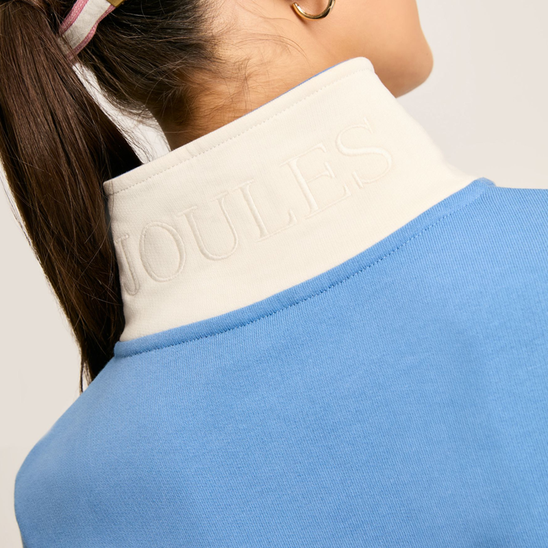 Joules Tadley Ladies 1/4 Zip Sweatshirt - Blue-4