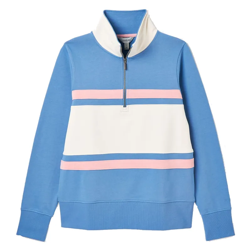 Joules Tadley Ladies 1/4 Zip Sweatshirt - Blue