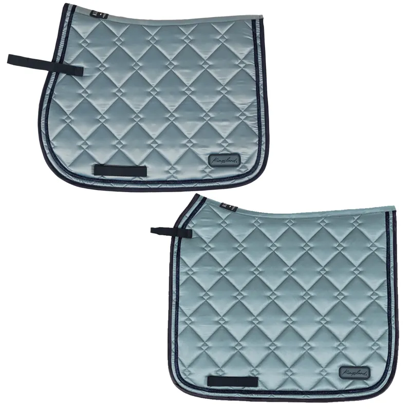 Kingsland KLTaliah Satin Saddle Pad - Blue Stormy Weather