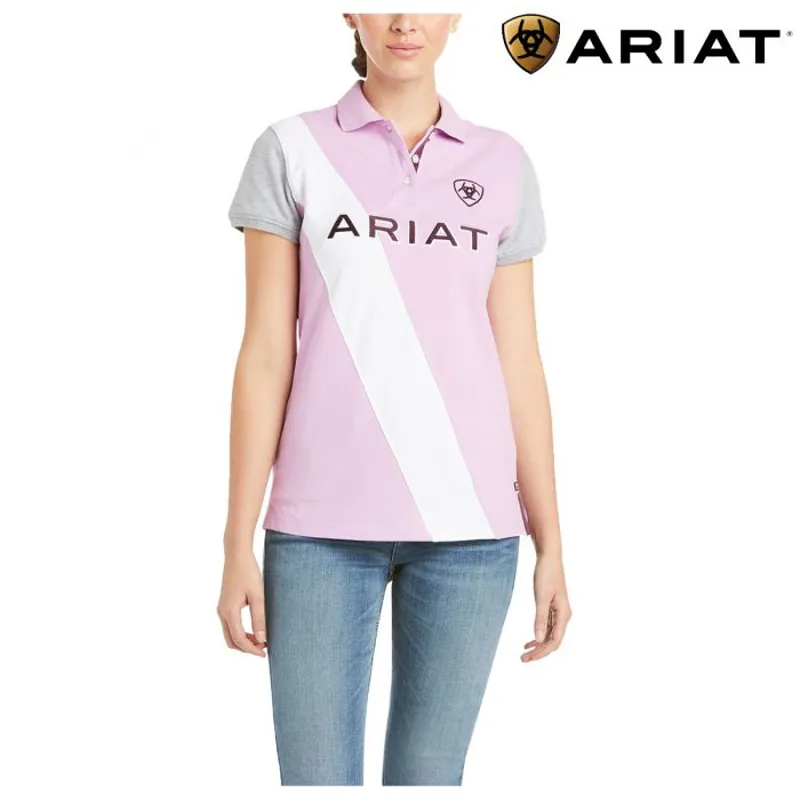 Ariat Womens Taryn SS Polo - Violet Tulle