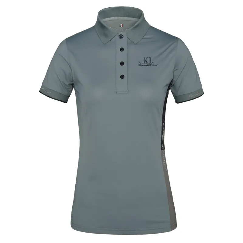 Kingsland KLtaylin Ladies Tec Pique Polo Shirt - Blue Stormy Weather