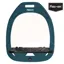 Flex-On Green Composite Stirrup - Inclined Ultra Grip - Teal Blue