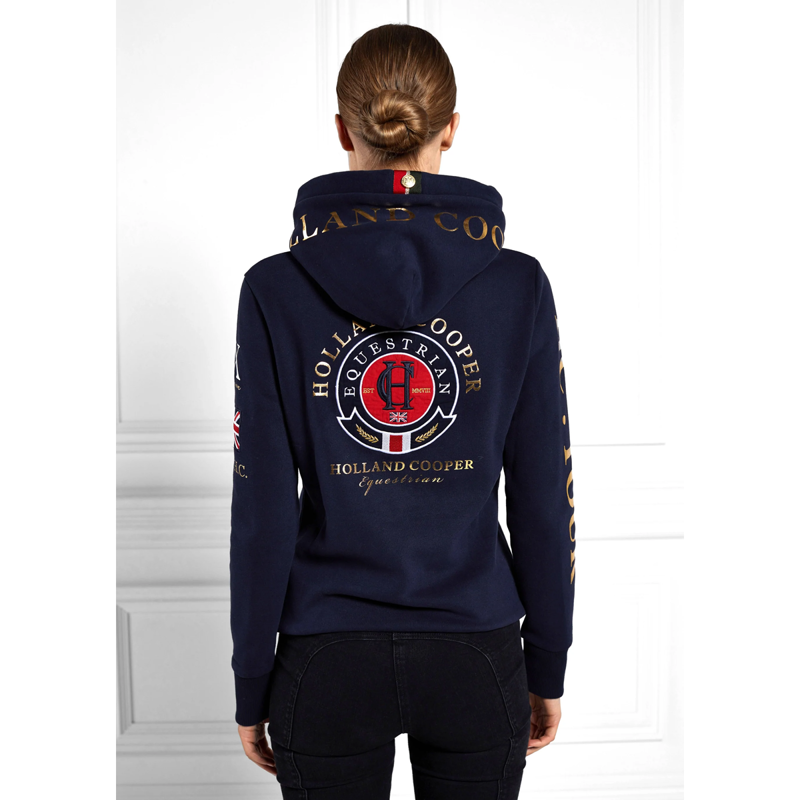Holland Cooper Team Hoodie Pull On - Ink Navy-1