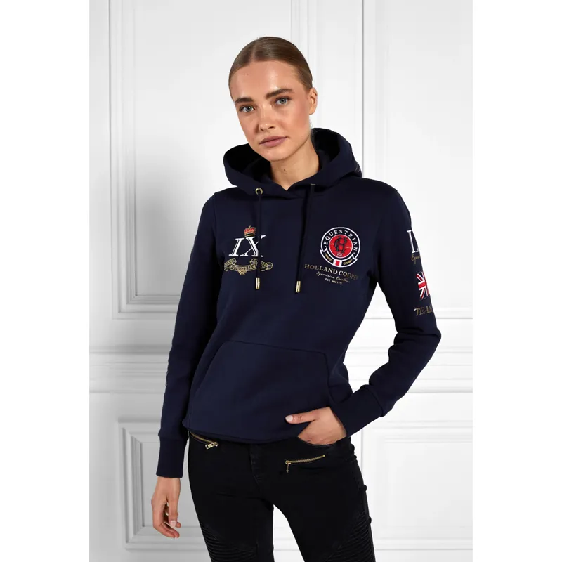 Holland Cooper Team Hoodie Pull On - Ink Navy