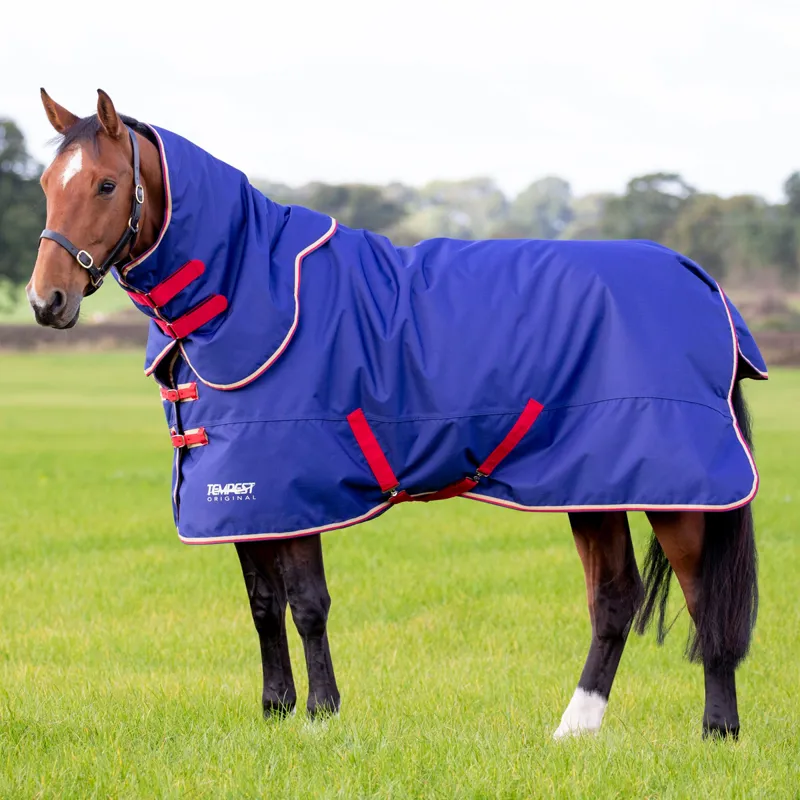Shires Tempest Original 100 Turnout Rug and Neck Set - Navy