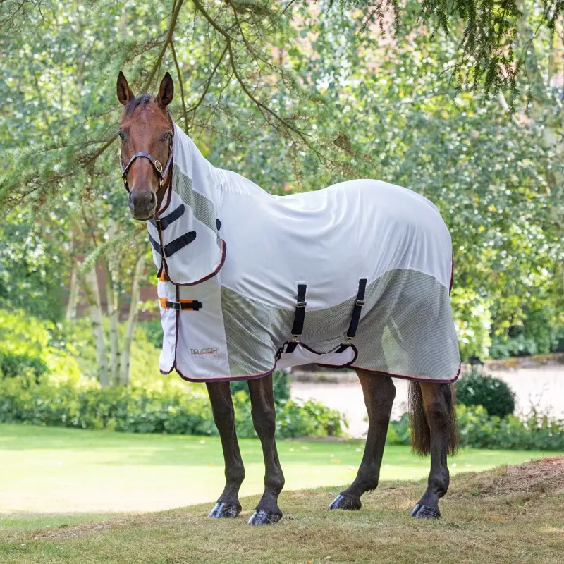 Shires Tempest Original Fly Mesh Combo Rug - White