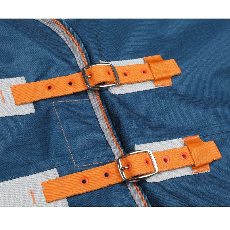 Shires Tempest Original Lite Turnout Rug and Neck Set - Teal-3