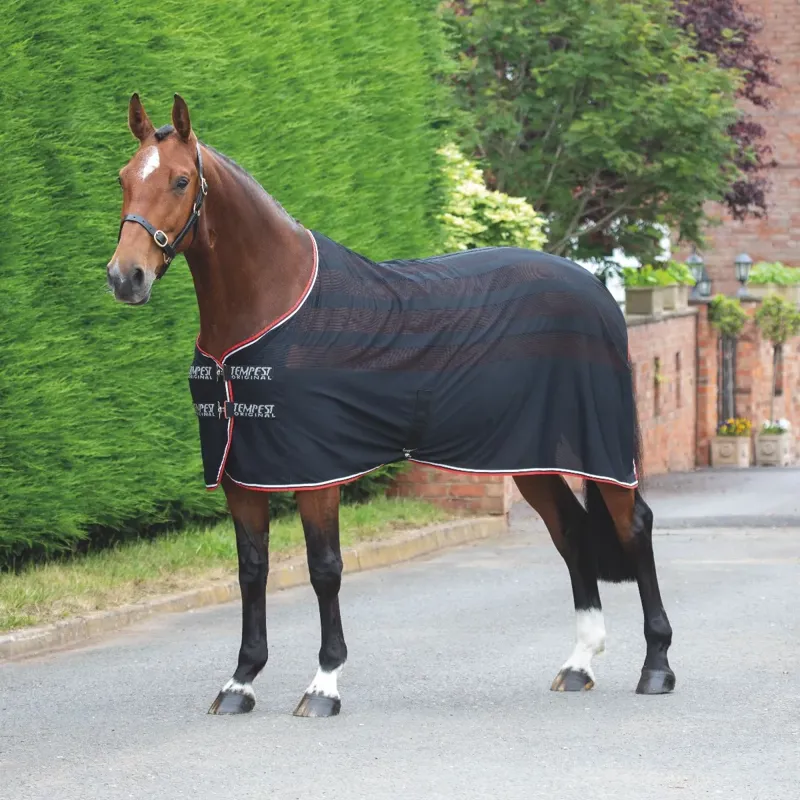 Shires Tempest Original Scrim Cooler Rug - Charcoal 