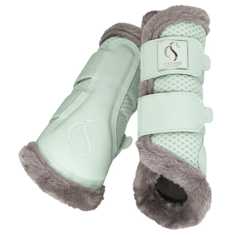 Eskadron Mesh Faux Fur Tendon Boots Classic Sports SS24 - Powder Green