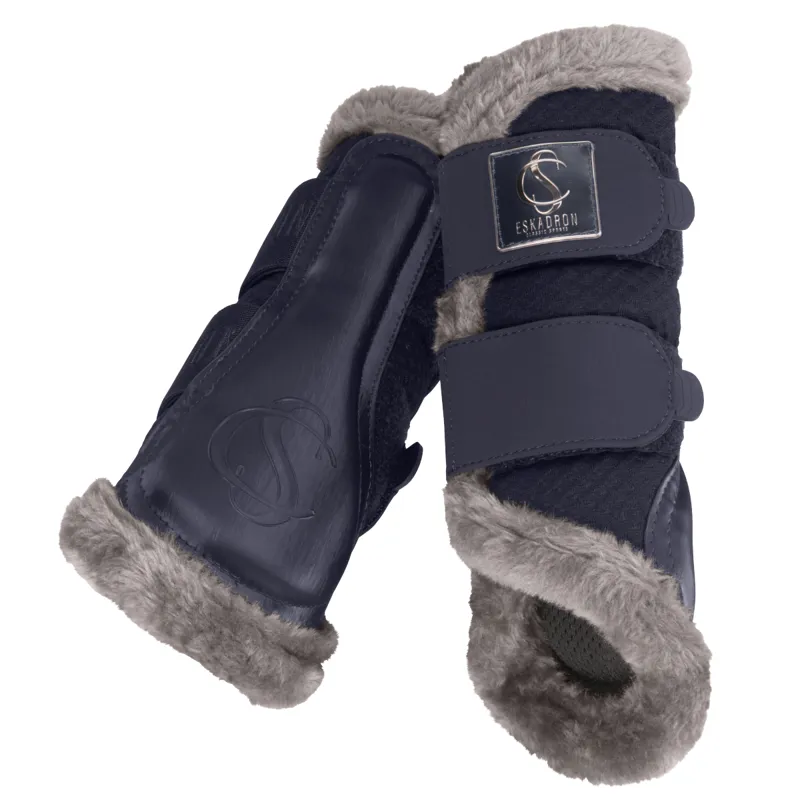 Eskadron Mesh Faux Fur Tendon Boots Classic Sports SS24 - Navy