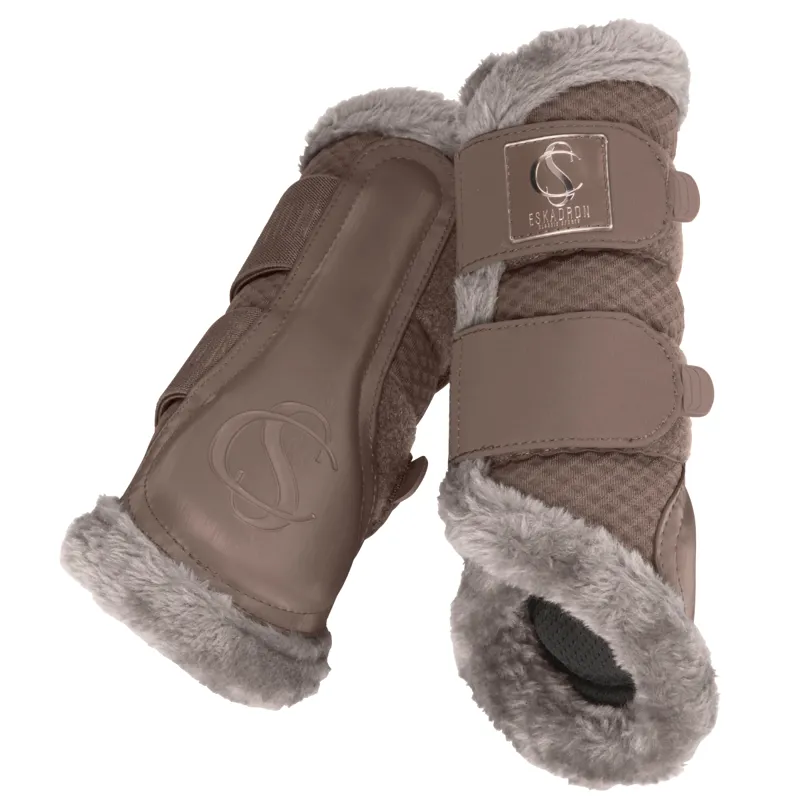 Eskadron Mesh Faux Fur Tendon Boots Classic Sports SS24 - Smoke Taupe