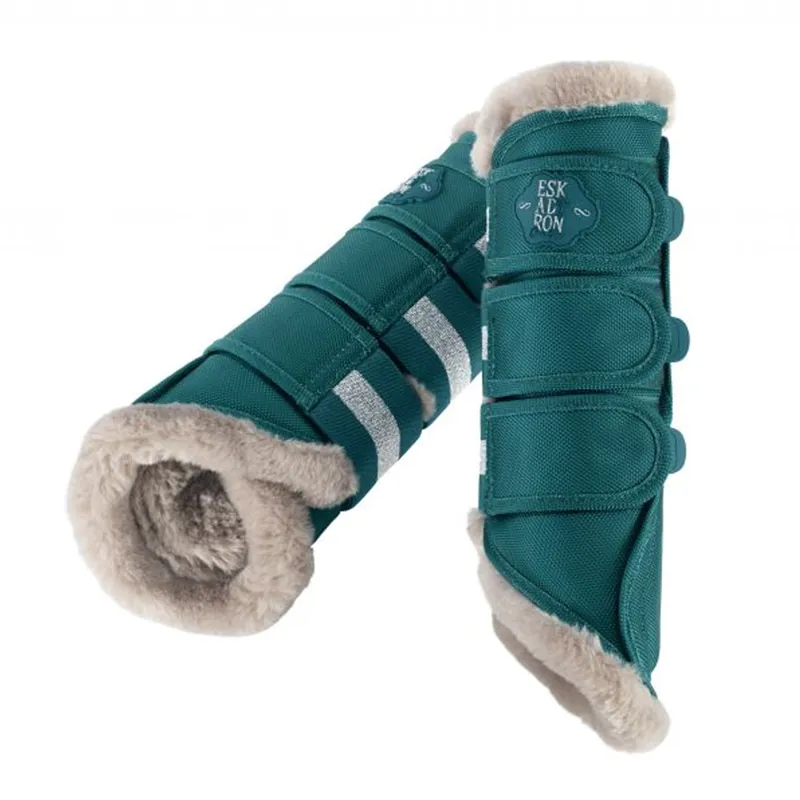 Eskadron Faux Fur Tendon Boots Classic Sports AW19 - Teal Blue