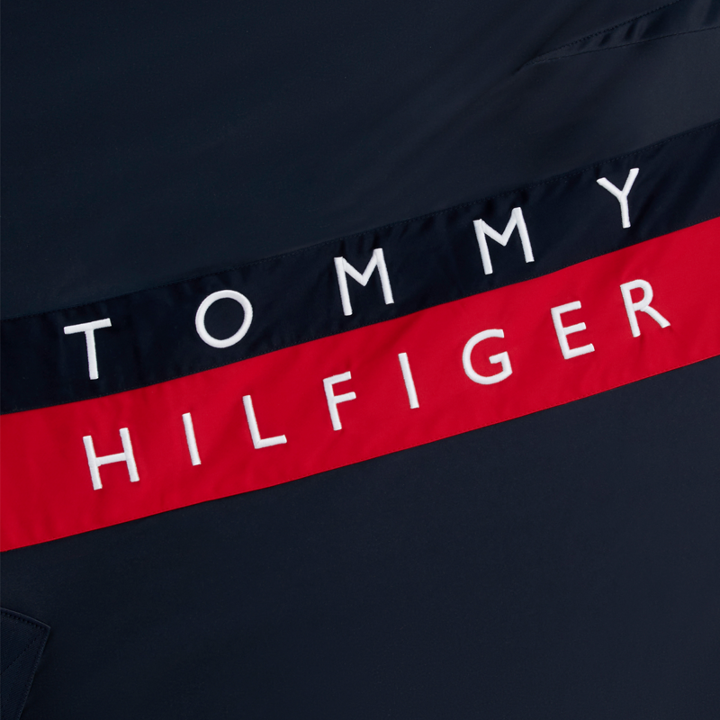 Tommy Hilfiger Kingston Light and Dry Colour Block Fleece Rug - Desert Sky-5