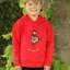 Hy Equestrian Thelwell Children's Badge Hoodie - Red
