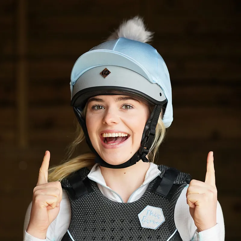 Charles Owen This Esme Pom Pom Silk-5