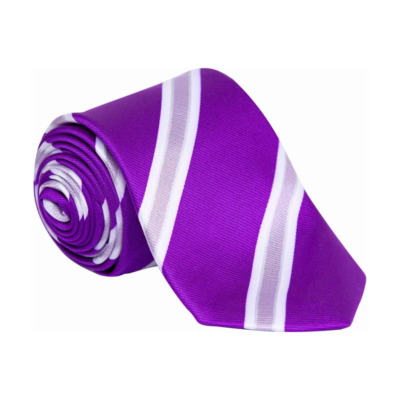 Supreme Products Show Tie - Purple/Lilac Stripe-1