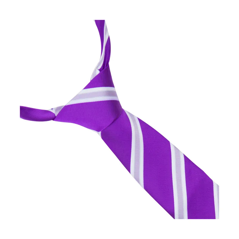 Supreme Products Show Tie - Purple/Lilac Stripe-2