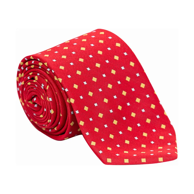 Supreme Products Show Tie - Red/Gold Diamonds-1