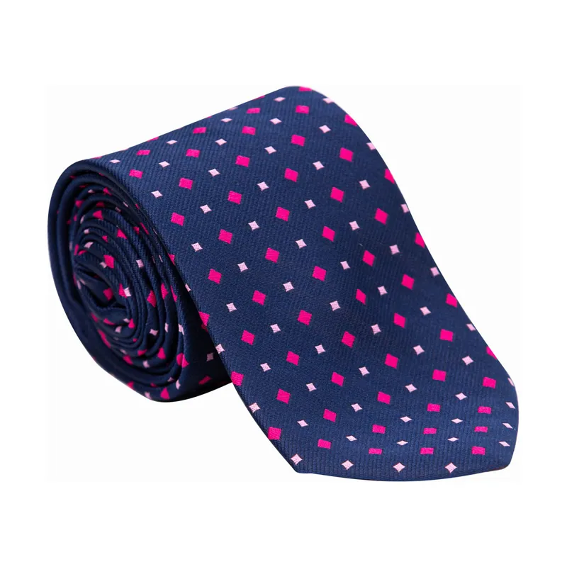 Supreme Products Show Tie - Navy/Pink Diamonds-1