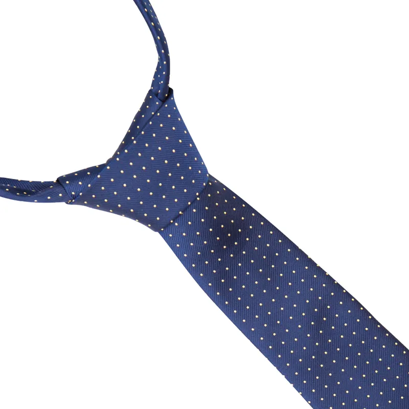 Supreme Products Show Tie - Navy/Gold Spot-2
