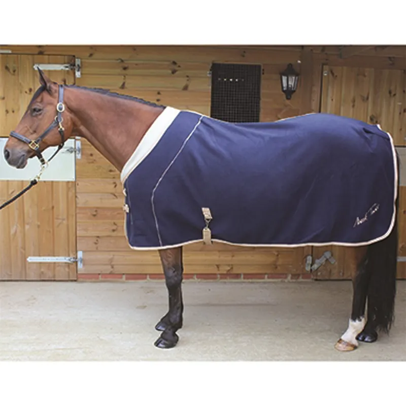 Mark Todd Deluxe Fleece Rug In Blue/Beige