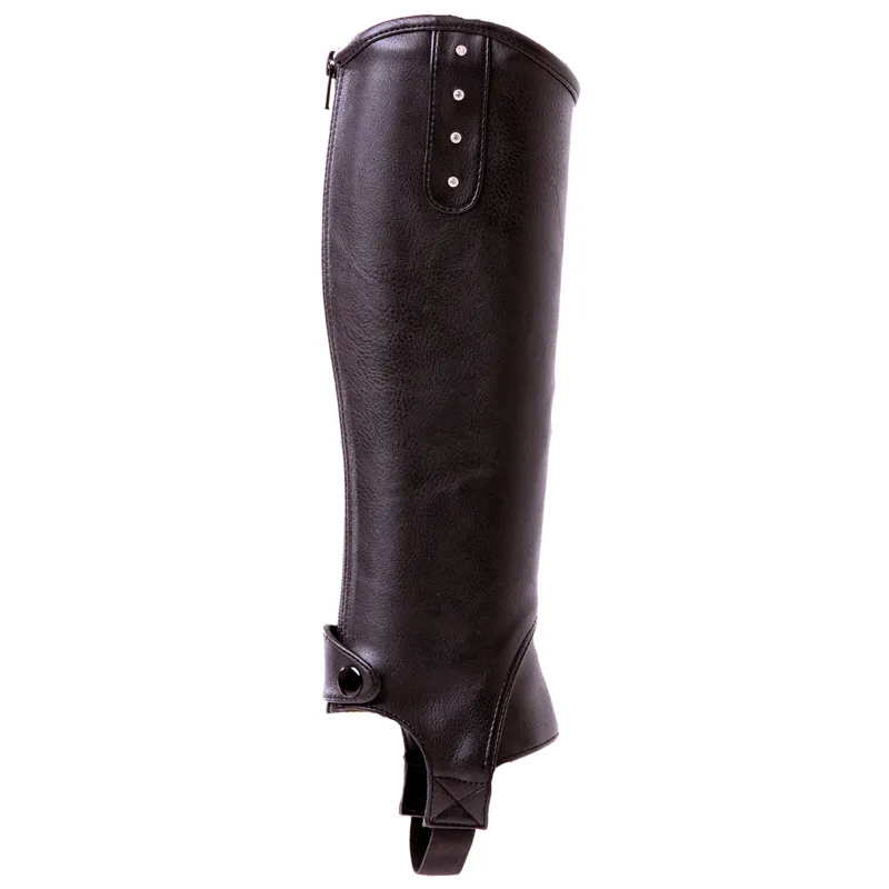 Mark Todd Toddy Synthetic Diamante Half Chaps In Black