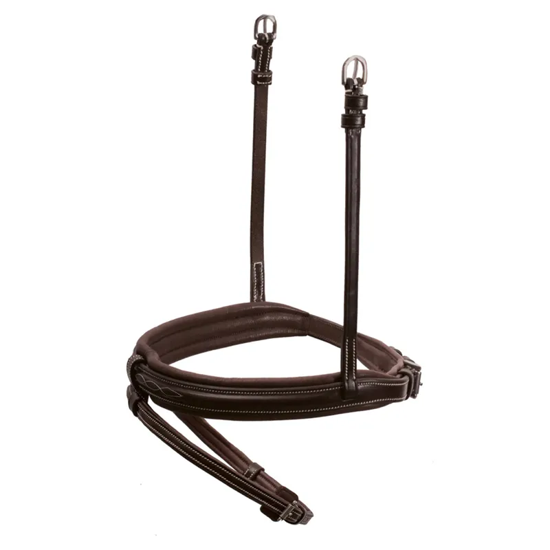 Schockemohle Noseband Tokyo Fancy Select - Espresso/Cream/Silver