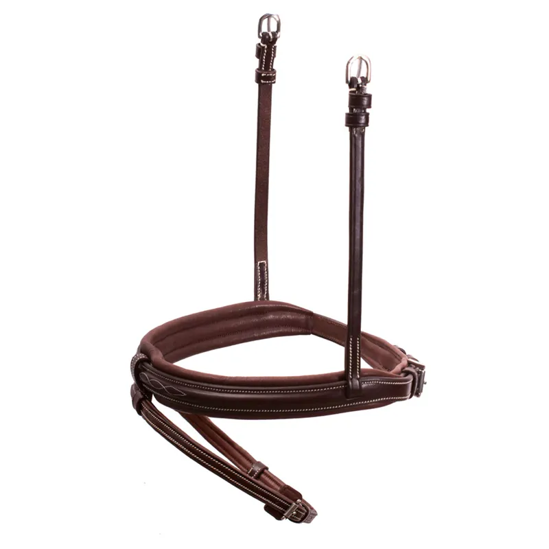 Schockemohle Noseband Tokyo Fancy Select - Royal Oak/Cream/Silver