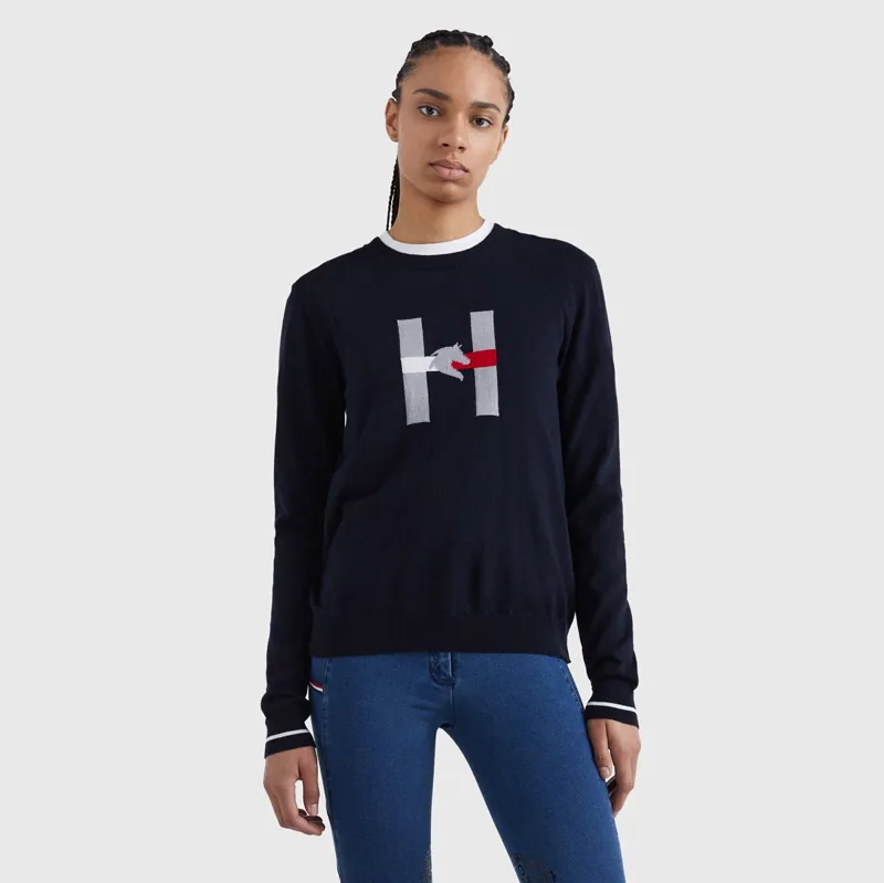 Tommy Hilfiger Women's Horse Summer Knit Sweater - Desert Sky-3