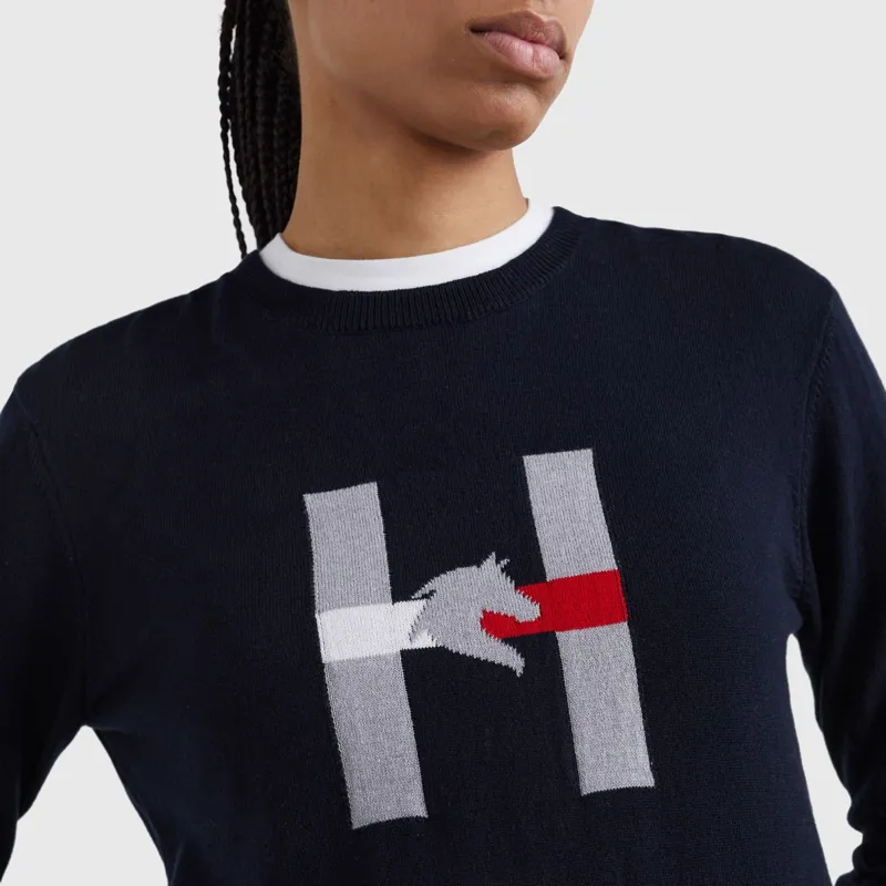 Tommy Hilfiger Women's Horse Summer Knit Sweater - Desert Sky-2