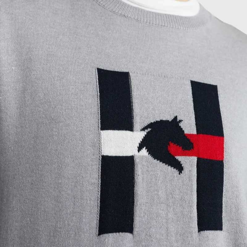 Tommy Hilfiger Women's Horse Summer Knit Sweater - Grey Melange-3