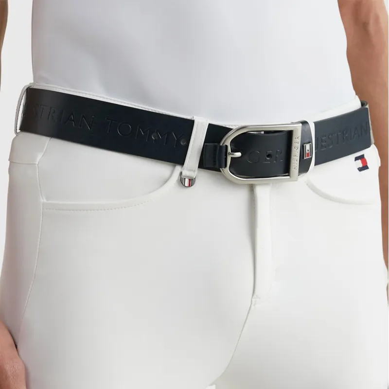 Tommy Hilfiger Men's Stirrup Buckle Belt - Desert Sky-1