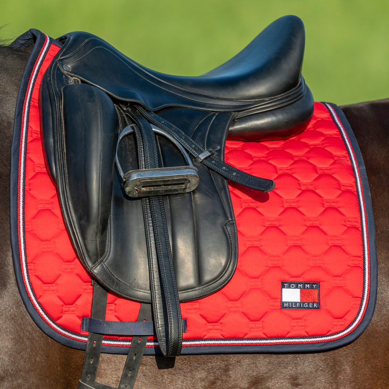 Tommy Hilfiger Kingston Dressage Saddle Pad - Primary Red-2