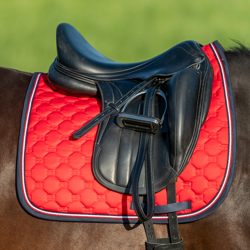 Tommy Hilfiger Kingston Dressage Saddle Pad - Primary Red-3