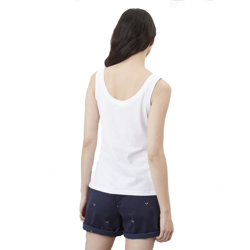 Joules Scoop Neck Jersey Vest - Bright White-1