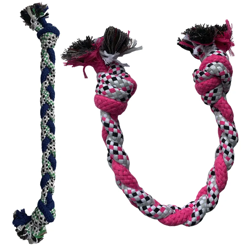 Hem And Boo Plaited Rope Chew - Mixed Colours