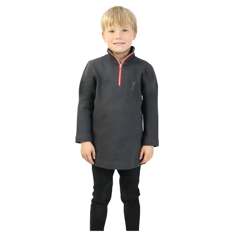 Tractor Collection Sweatshirt By Little Knight - Charcoal Grey/Red