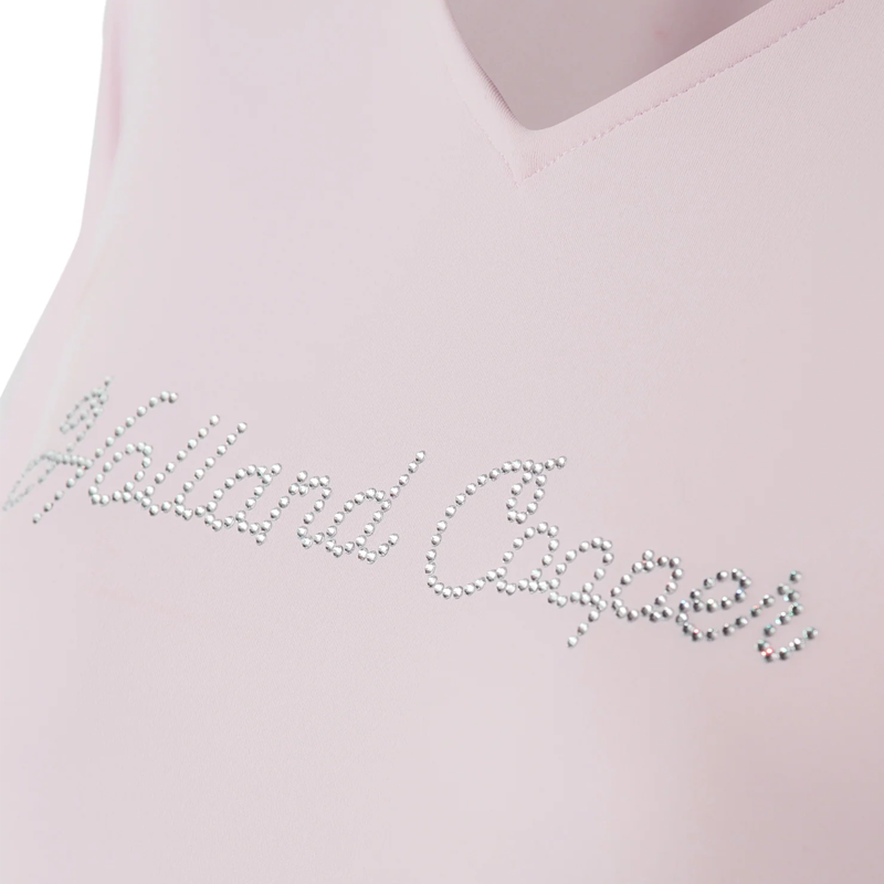 Holland Cooper Training V-Neck Tee - Blush-6