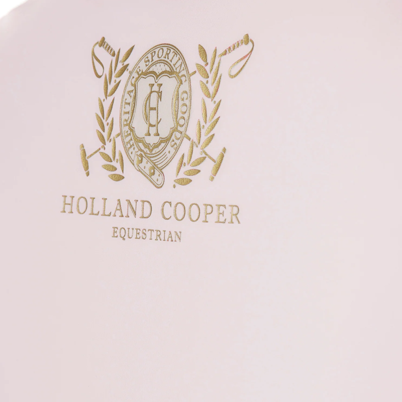 Holland Cooper Training V-Neck Tee - Blush-5