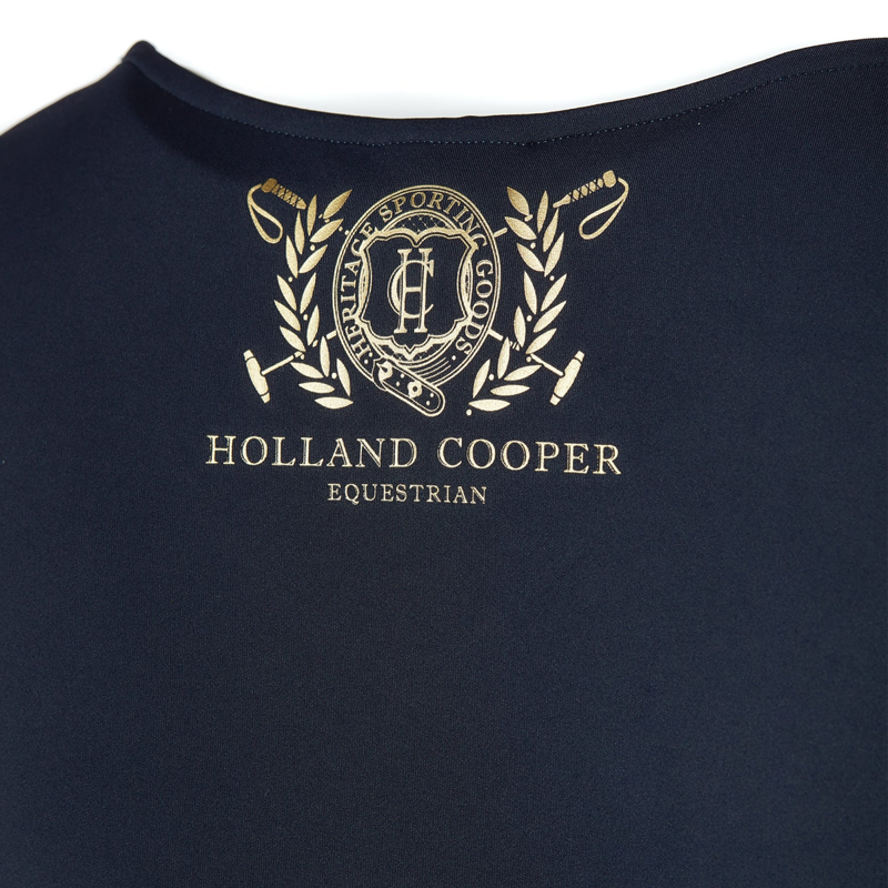 Holland Cooper Training V-Neck Tee - Ink Navy-8