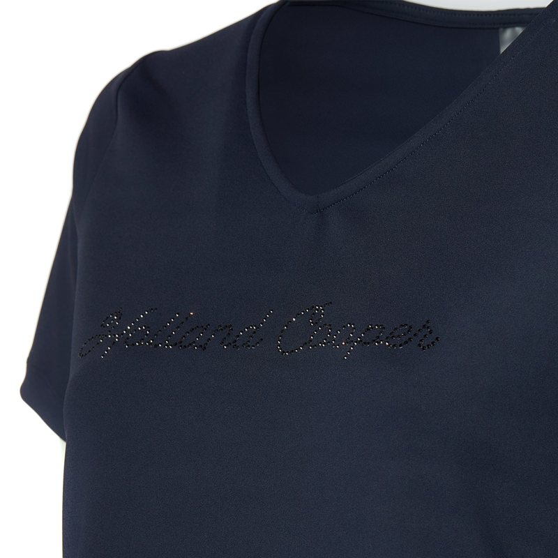 Holland Cooper Training V-Neck Tee - Ink Navy-7