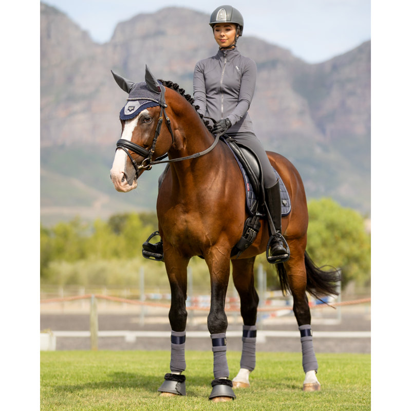 LeMieux Loire Satin Polo Bandages - Twilight Grey-2