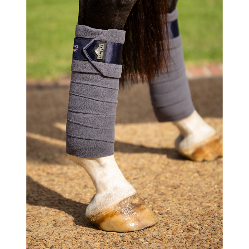 LeMieux Loire Satin Polo Bandages - Twilight Grey-1