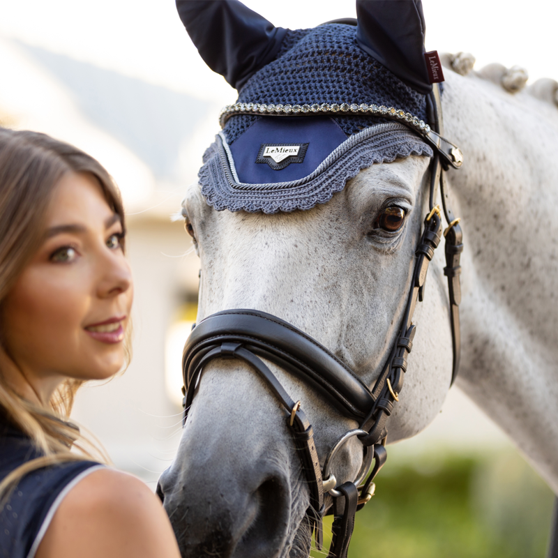 LeMieux Twilight Browband  - Black-2